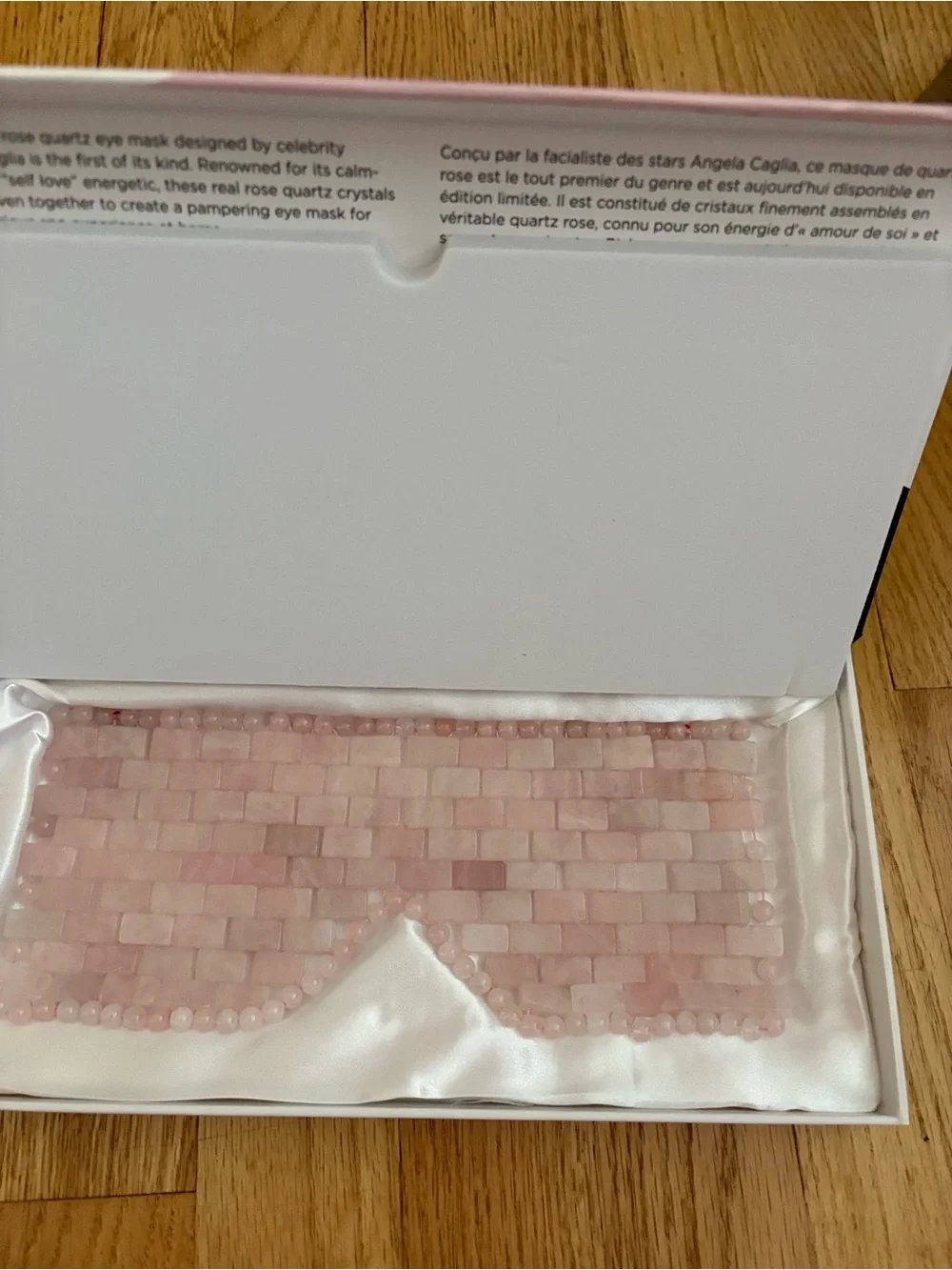 Rose Quartz Eye Mask - Pink Angelina Caglia